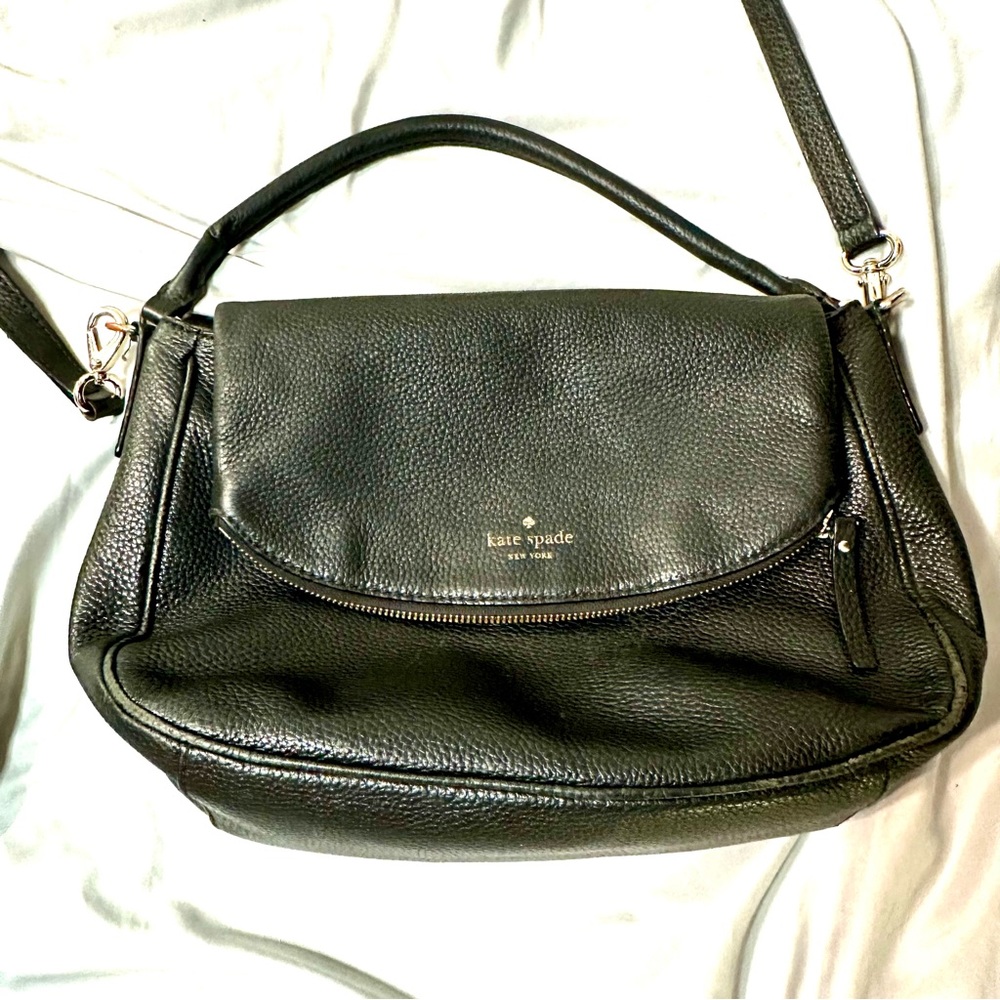 Kate Spade Devin, Cobble Hill, Black crossbody handbag.